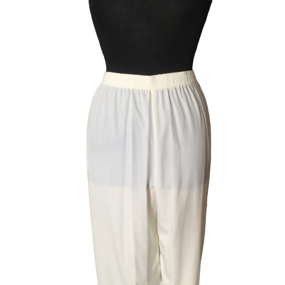 S. G. Four Piece Cream Color Pant & Skirt Suit Plus Size - Picture 11 of 12